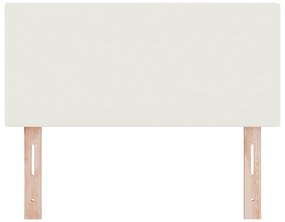 vidaXL LED Κεφαλάρι Απλό Σχέδιο Κρεμ 80 εκ. Ύφασμα Κόρντουρα