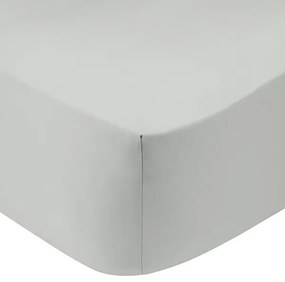 Κατωσέντονο Cotton Feelings με λάστιχο 106 Light Grey Ημίδιπλο (120x200+30)