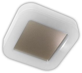 Adeleq Led Πλαφονιέρα PC Τετράγωνη Περιμετρικού Φωτισμού 15W 4000K Ip65 Λευκή 21-1901510