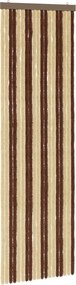 vidaXL Κουρτίνα εντόμων Chenille Καφέ και μπεζ 56 x 185 cm 100% PP