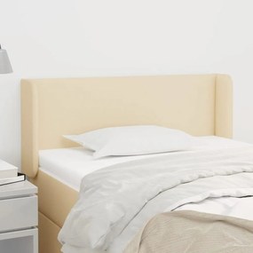 vidaXL Κεφαλάρι με Πτερύγια Κρεμ 103x16x78/88 εκ. Υφασμάτινο
