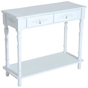 Ξύλινη Κονσόλα με 2 Συρτάρια 84 x 33 x 70.5 cm HOMCOM 833-236 833-236