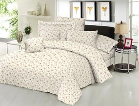 Σεντόνι Μεμονωμένο Polycotton Διπλό 200x240εκ. Εμπριμέ Spring Cream Komvos Home 7011180-16