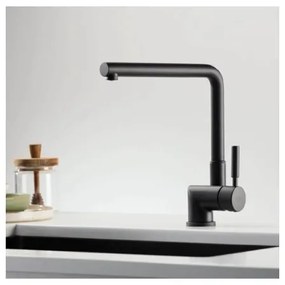 La Torre Tech 12115-400 Black Matt Μπαταρία Κουζίνας  Με Περιστρεφόμενο/Ανακλινόμενο Ρουξούνι
