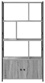 vidaXL Ράφι Βιβλίων Γκρι sonoma 80 x 30 x 155.5 εκ Επεξεργασμένο ξύλο