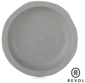 No.W MATT GREY RECYCLAY DEEP PLATE 21CM ΣΕΤ 6 τμχ - Espiel