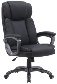 Πολυθρόνα γραφείου διευθυντή "DALIA" Premium Quality pu μαύρο 68x75x109/117