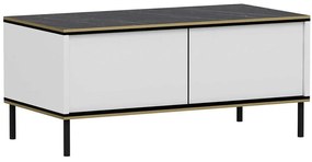 Τραπέζι Σαλονιού Imaj 382NRC1525 90x45x40cm Marble Effect Black-White