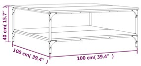 ΤΡΑΠΕΖΑΚΙ ΣΑΛΟΝΙΟΥ ΚΑΠΝΙΣΤΗ ΔΡΥΣ 100X100X40 ΕΚ ΕΠΕΞΕΡΓΑΣΜ. ΞΥΛΟ 832845