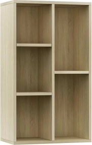 vidaXL Ραφιέρα / Βιβλιοθήκη Sonoma Δρυς 50x25x80 εκ. από Επεξ. Ξύλο