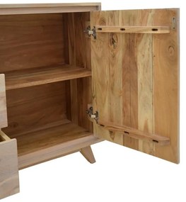 Μπουφές Emira Μασίφ Ξύλο Ακακίας σε Φυσικό 200x40x80εκ. 200x40x80 εκ.