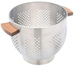 Σουρωτήρι Ζυμαρικών Allure 01-19235 22x22x18cm Inox-Natural Estia Steel,Wood