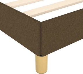 vidaXL Σκελετός Κρεβατιού Χωρίς Στρώμα Καφέ 140x200 εκ.Υφασμάτινο
