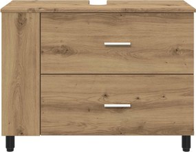 vidaXL Έπιπλο μπάνιου Artisan Δρυς 80 x 35 x 60 cm Επεξεργασμένο Ξύλο