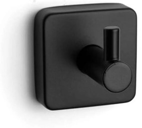 Άγκιστρο Μπάνιου Quattro 4209 55 5,5x5,2x7cm Black Karag Ανοξείδωτο Ατσάλι