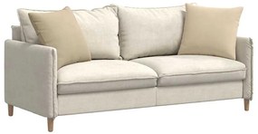 vidaXL Μαξιλάρι Καναπέ 2 pcs Κρεμ 50 x 50 cm ύφασμα