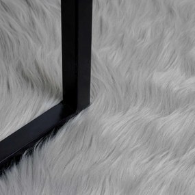 vidaXL Χαλί από τεχνητό πρόβειο δέρμα TAFALLA Γκρι 80 x 150 cm