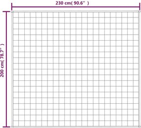 vidaXL Κουβέρτα Βαρύτητας Μπλε 200 x 230 εκ. 9 κ. Υφασμάτινη