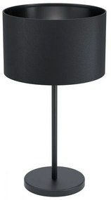 Φωτιστικό Επιτραπέζιο Maserlo 1 99045 Black Eglo Metal, Fabric