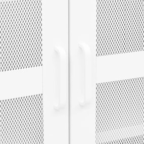 Αρχειοθήκη Βιομηχανικού Στιλ Λευκή 70 x 40 x 115 εκ. Ατσάλινη - Λευκό