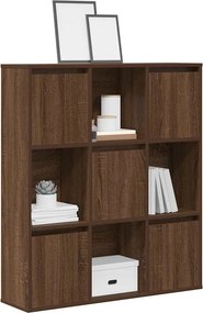 vidaXL Βιβλιοθήκη Καφέ Δρυς 89x24x101,5 εκ. από Επεξεργασμένο Ξύλο