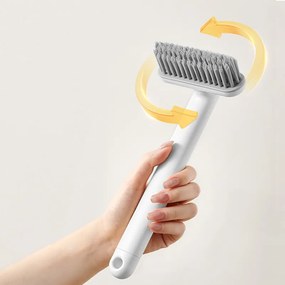 ECOCO βούρτσα καθαρισμού E24027, περιστρεφόμενη, 21x10x4.3cm, λευκή