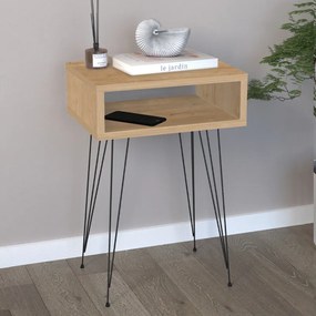 Κομοδίνο μελαμίνης Scott Megapap χρώμα sapphire oak 40x30x60εκ.-GP041-0053,2