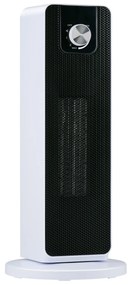 Κεραμικό Αερόθερμο Δαπέδου Πύργος Φορητό Λευκό/Μαύρο 800/2000W ALPINA