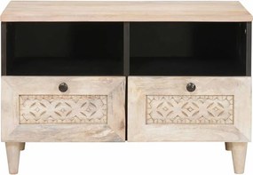vidaXL Μονάδες TV Λευκό 70 x 33 x 46 εκ Επεξεργασμένο Ξύλο