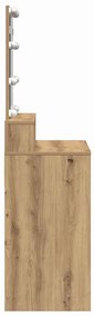 vidaXL Κομμωτήριο artisan δρυς 80 x 41 x 144.5 εκ Επεξεργασμένο ξύλο
