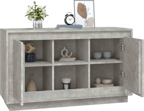 vidaXL Ντουλάπι Γκρι Σκυροδέματος 102x35x60 εκ. Επεξεργασμένο Ξύλο