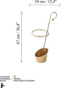 Ομπρελοθήκη Χρυσή SEMSIYE 34x23x67