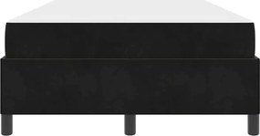 vidaXL Σκελετός Κρεβατιού Μαύρο 120 x 190 cm ύφασμα
