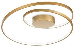 Φωτιστικό Οροφής - Πλαφονιέρα Oz Dali 304533 60x18cm LED 48W 3000K 5200Lm Brass Ideal Lux