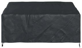 vidaXL Κάλυμμα Παγκάκι Κήπου Μαύρο 175 x 85 x 65 / 94 εκ Ύφασμα 210D