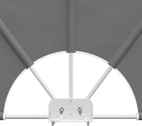 vidaXL Αδιάφανο σκίαστρο μπαλκονιού 240 x 160 εκ Πολυεστέρας
