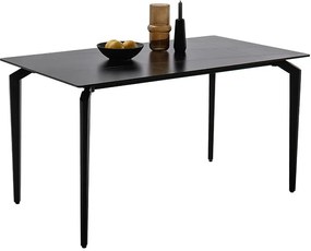 Bali Καρεκλα Relax Μαύρη + Υποπόδιο 83x86x102 cm