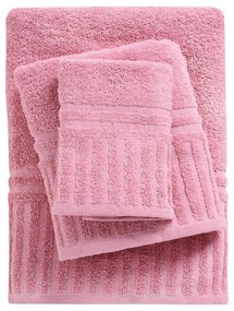 Πετσέτες Best 0749 (Σετ 3τμχ) Pink Das Home Σετ Πετσέτες 70x140cm 100% Βαμβάκι