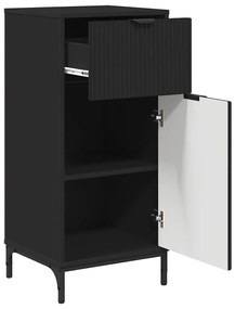 vidaXL Σετ Επίπλων Μπάνιου με συρτάρι 2 pcs Μαύρο 39.5 x 36 x 88 εκ