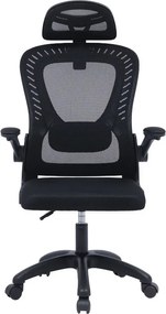 Καρέκλα γραφείου διευθυντή Delilah pakoworld mesh μαύρο