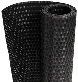 vidaXL Διαχωριστικό Βεράντας Μαύρο 400 x 80 εκ. από Συνθετικό Ρατάν