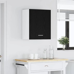 vidaXL Κρεμαστό ντουλάπι Μαύρη Οξυά 50 x 31 x 60 εκ Επεξεργασμένο ξύλο
