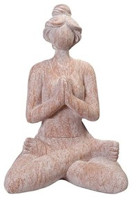 Γυναικεία Φιγούρα Yoga Κλειστά Χέρια KUN311 35x26x51cm Somon Espiel Magnesium