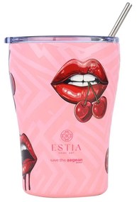 Θερμός-Ποτήρι Ανοξείδωτο Coffee Mug Blush Pop Save The Aegean 350ml-9x13εκ. Estia 01-31800