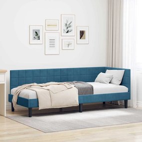vidaXL Κρεβάτι Γωνίας Μπλε 80 x 200 cm Βελούδο