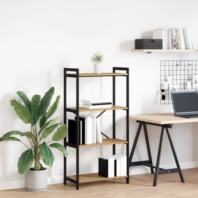 vidaXL Βιβλιοθήκη artisan δρυς 60 x 30 x 118 εκ Ξύλο και Χάλυβας