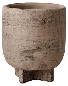 Τσιμεντένιο κασπώ καφέ 12 x 14 cm