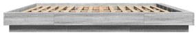 vidaXL Πλαίσιο Κρεβατιού Γκρι Sonoma 200x200 εκ. Επεξεργασμένο Ξύλο