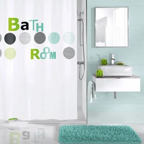 Κουρτίνα Μπάνιου Bathroom 5219 Mint Kleine Wolke 180Πx200Υ 180x200cm Πολυέστερ