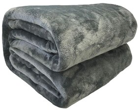 Κουβέρτα Poyet  Motte Σκούρο γκρίζο 240 x 220 cm